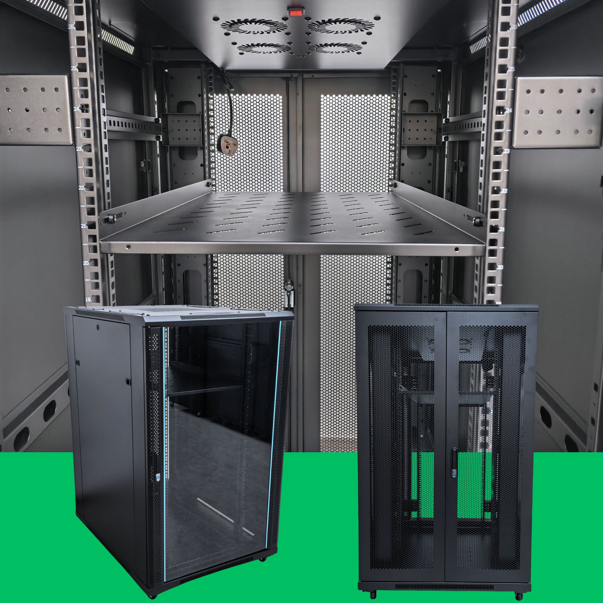 27U Network Cabinet (800x1000x1400mm, Trolley)