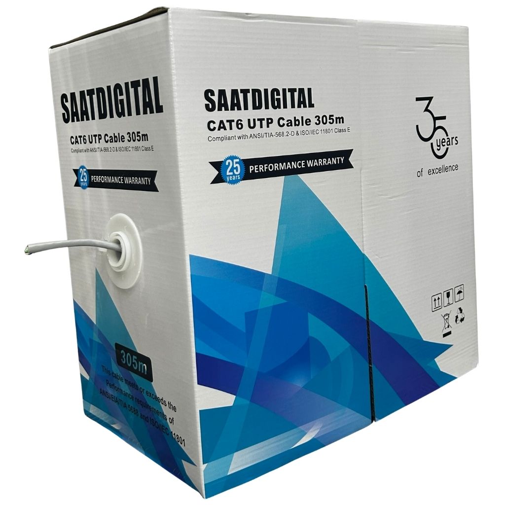 Cat-6 Cable (UTP, 305m, SAAT Digital)