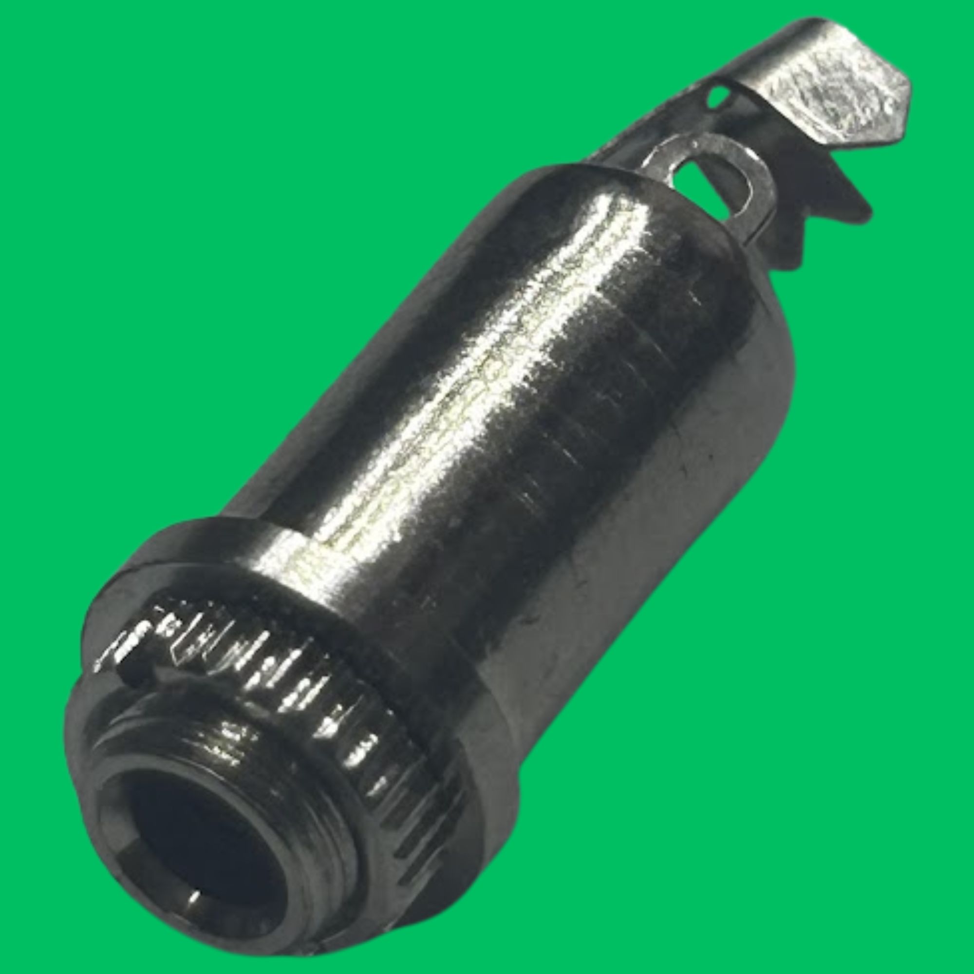 3.5mm Stereo Panel-Mount Solder Female Jack (Silver)