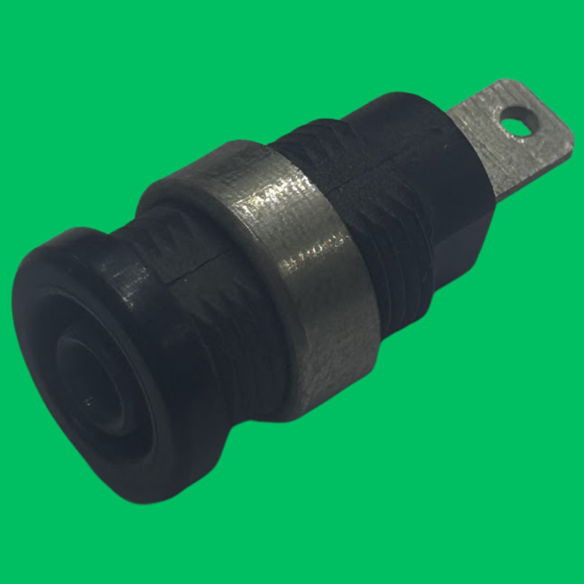 4mm Banana Panel-Mount Binding Post Jack (Black-Silver)
