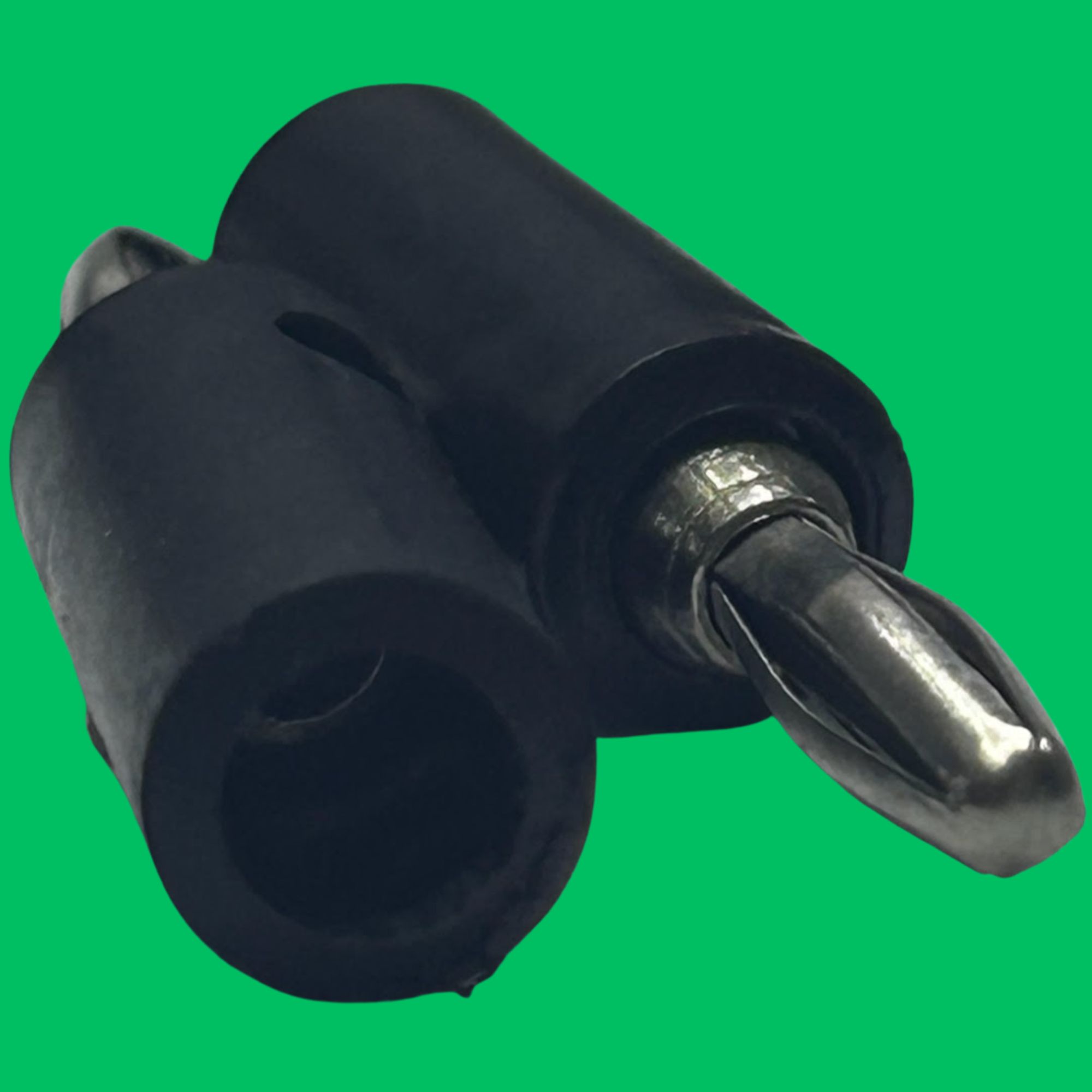 4mm Screw-Type Banana Plug (Black-Silver)