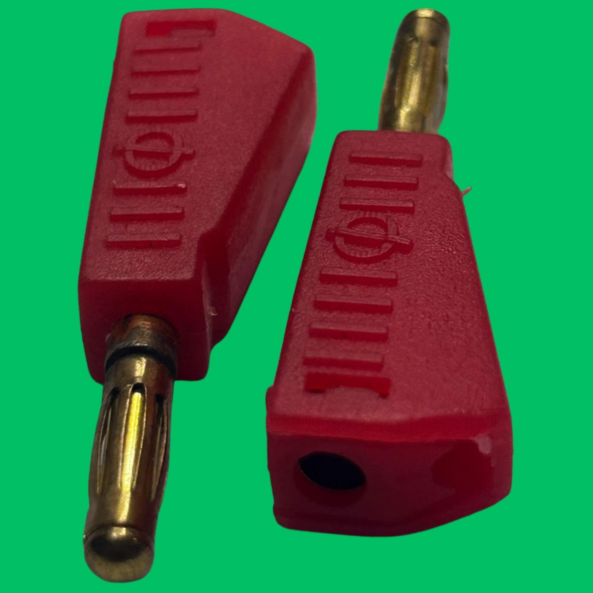 4mm Stackable Banana Plug (Red-Gold)