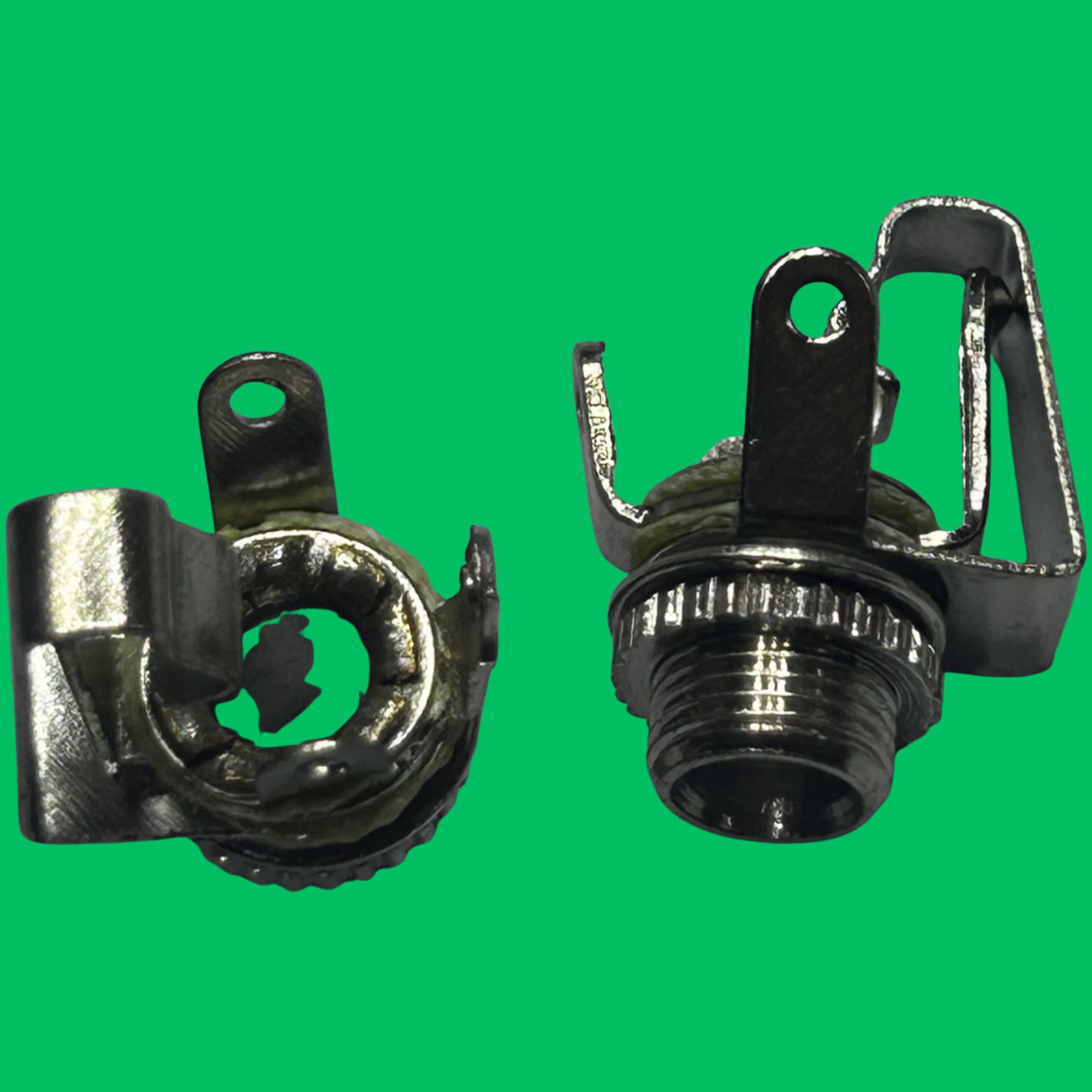 6.35mm Mono Panel-Mount Female Jack (Silver-Metal)