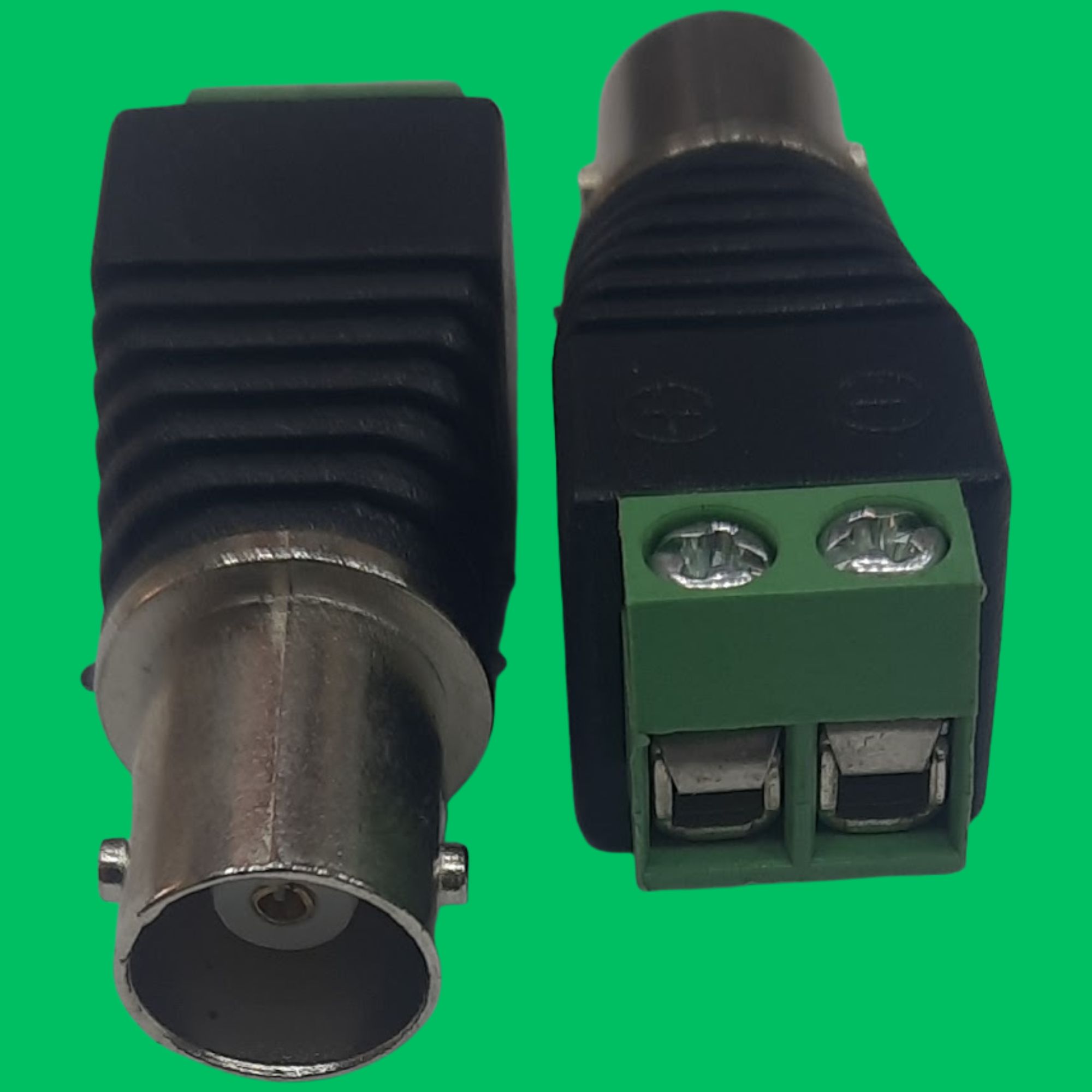 BNC Female Screw Terminal Block (Black-Green)