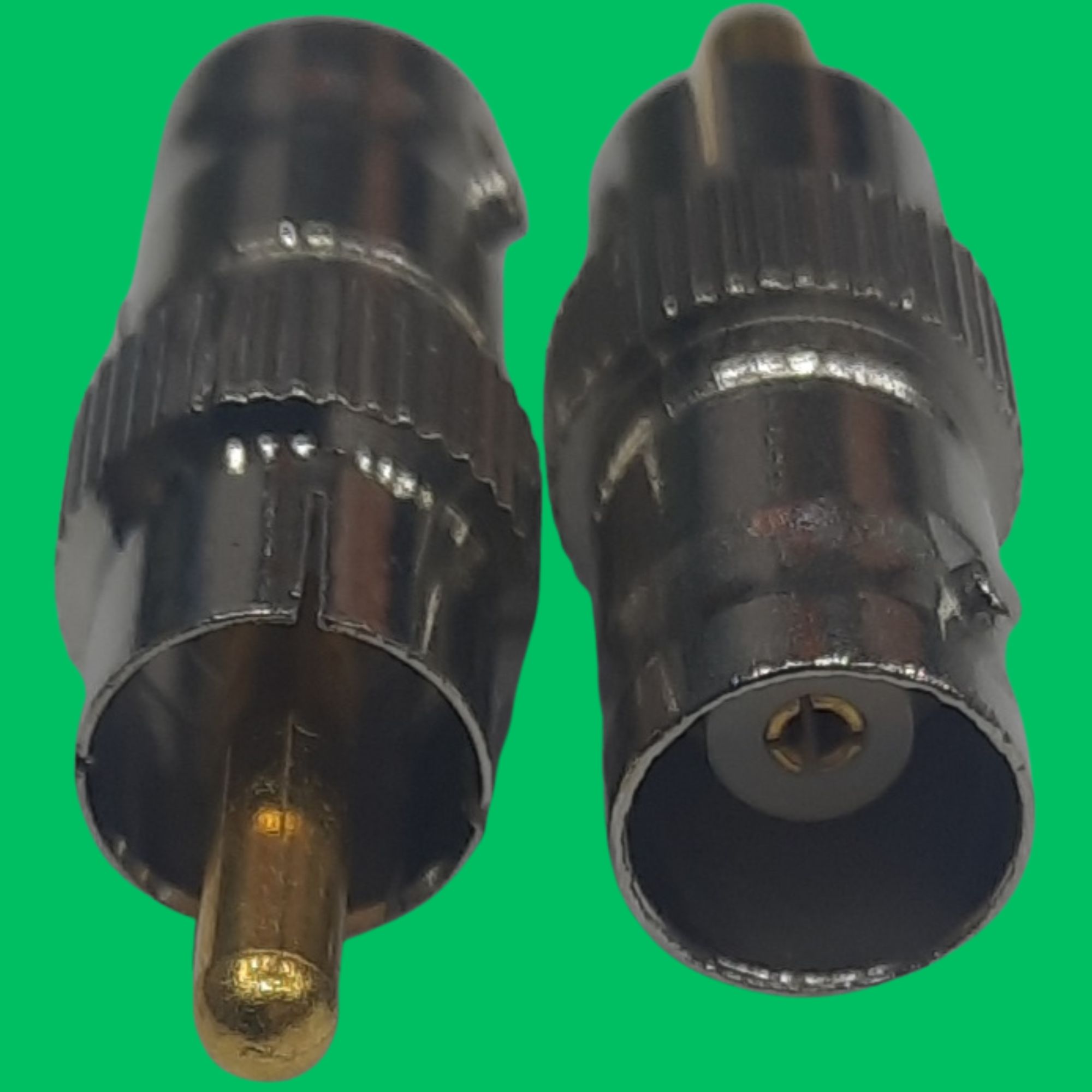 RCA Male to BNC Female Adapter (Gold-Silver)