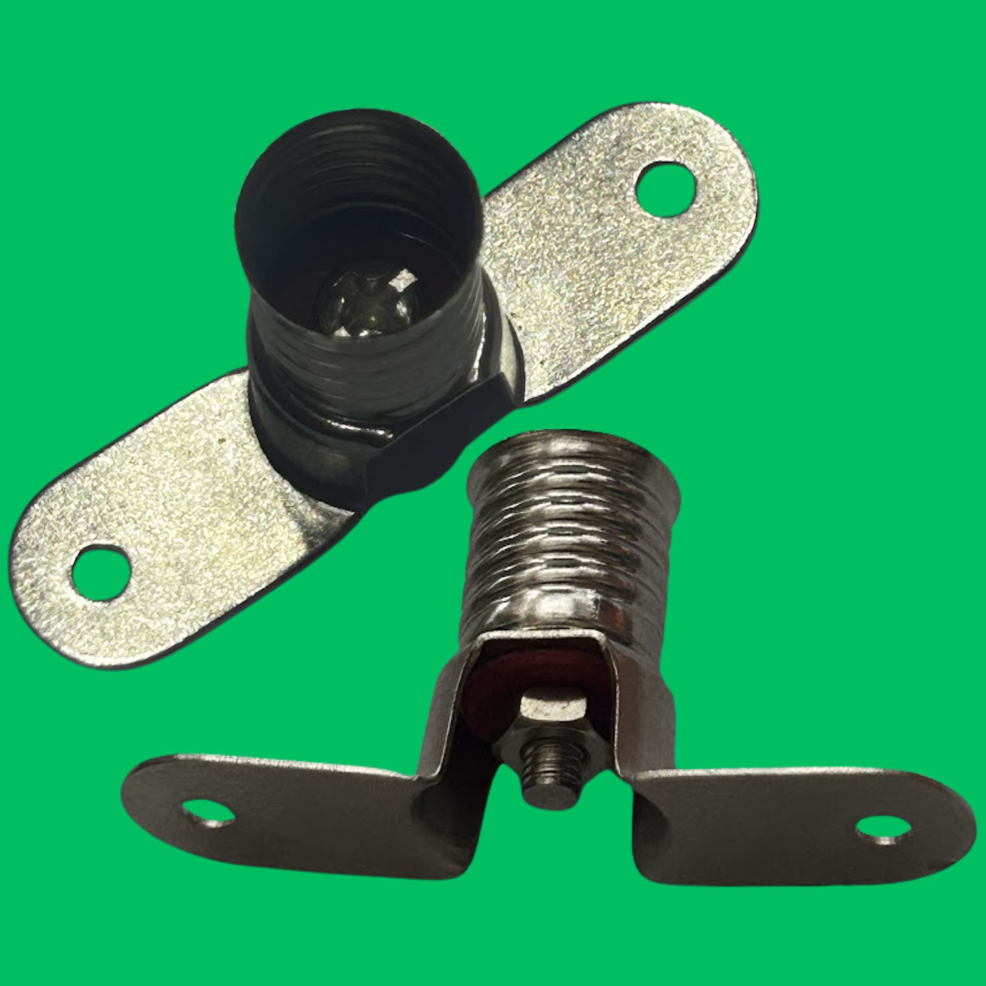 E10 Miniature Lamp Socket with Raised Bracket (Silver)