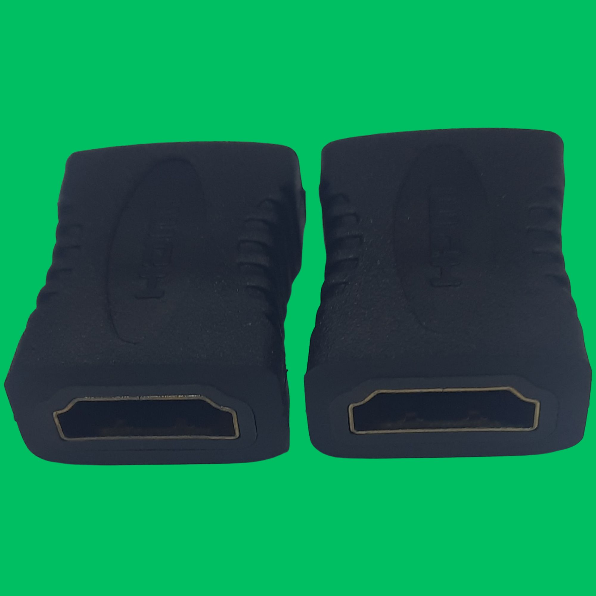 4K HDMI Female Inline Coupler (Black-Gold)