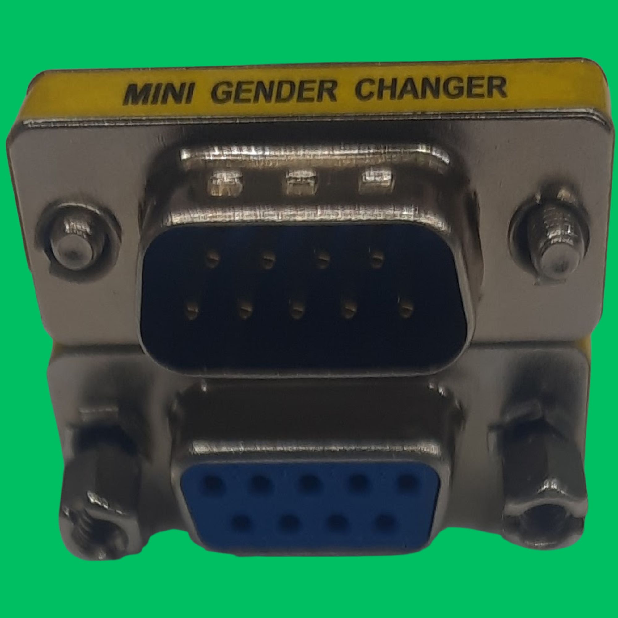 DB9 Male to DB9 Female Port Saver Adapter (Blue-Silver)