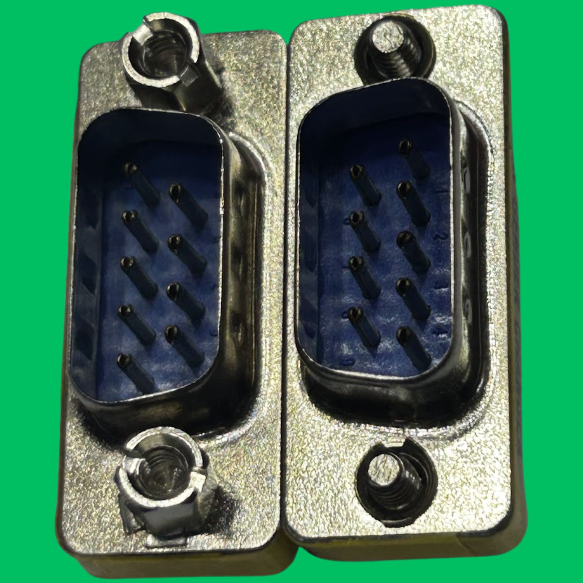 DB9 Male to DB9 Male Gender Changer (Blue-Silver)