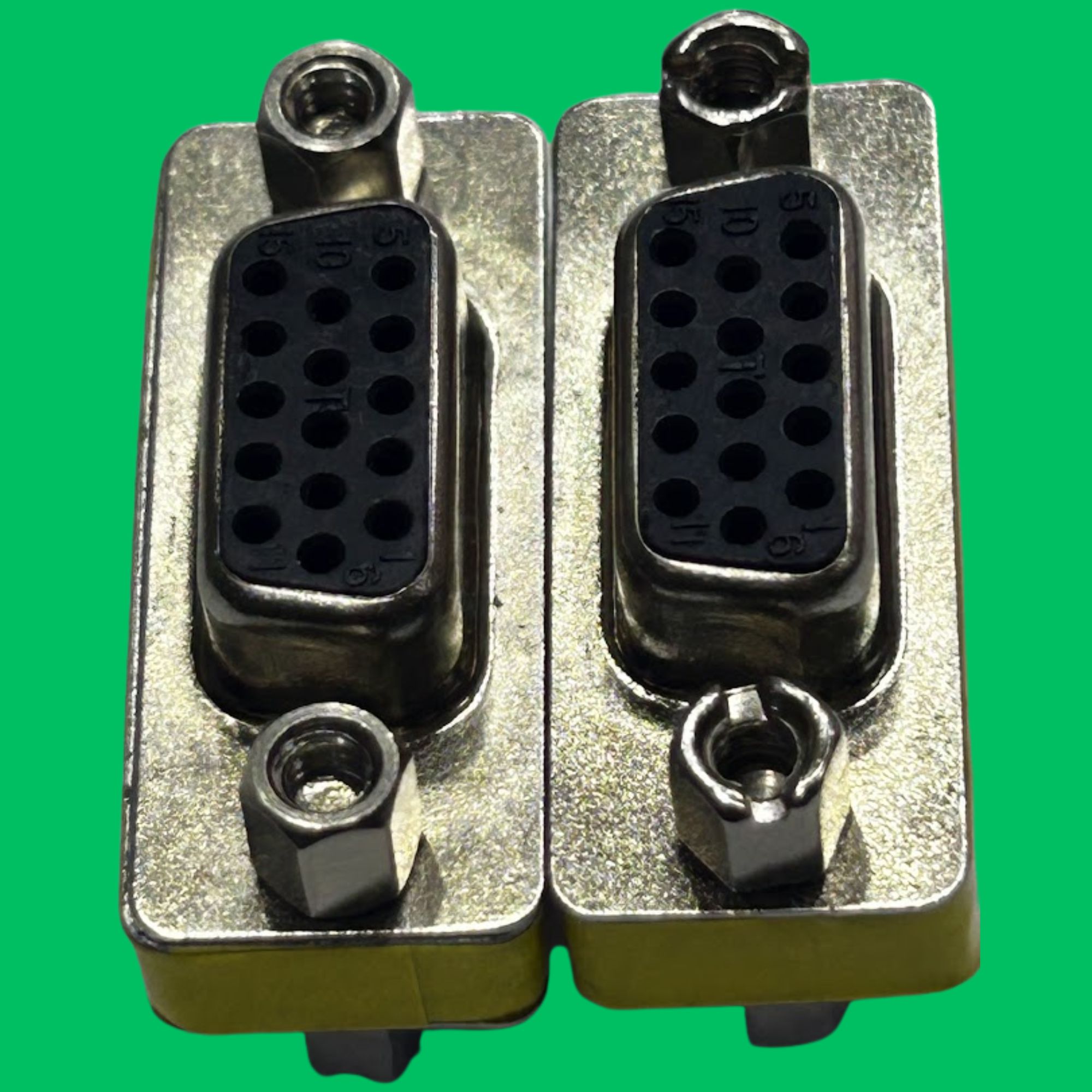 VGA Female to VGA Female Gender Changer (Black-Silver)