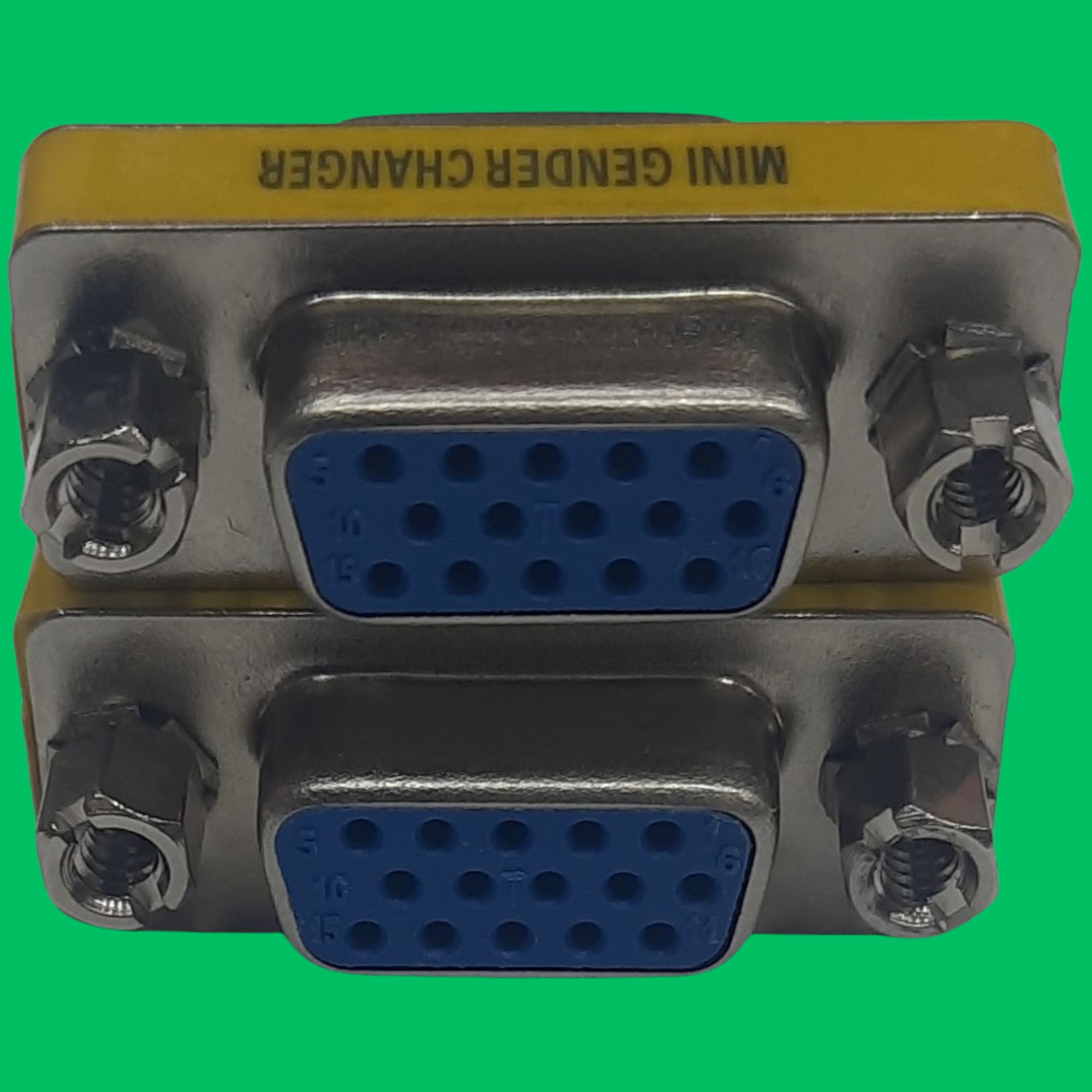 VGA Female to VGA Female Gender Changer (Blue-Silver)
