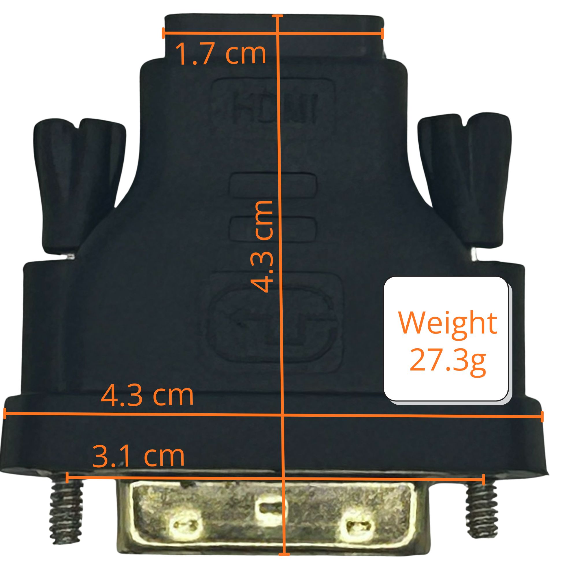 DVI 18+1 Male to HDMI Female Adapter