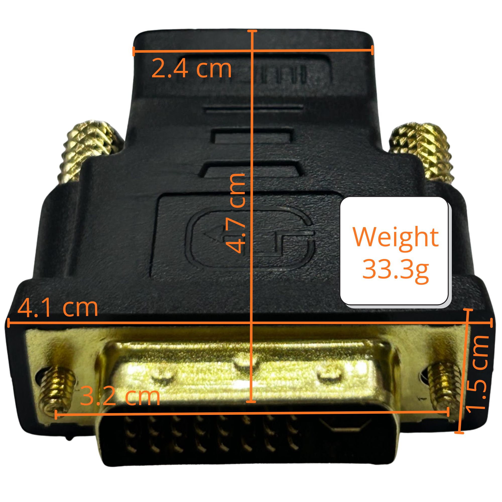 DVI 24+1 Male to HDMI Female Adapter