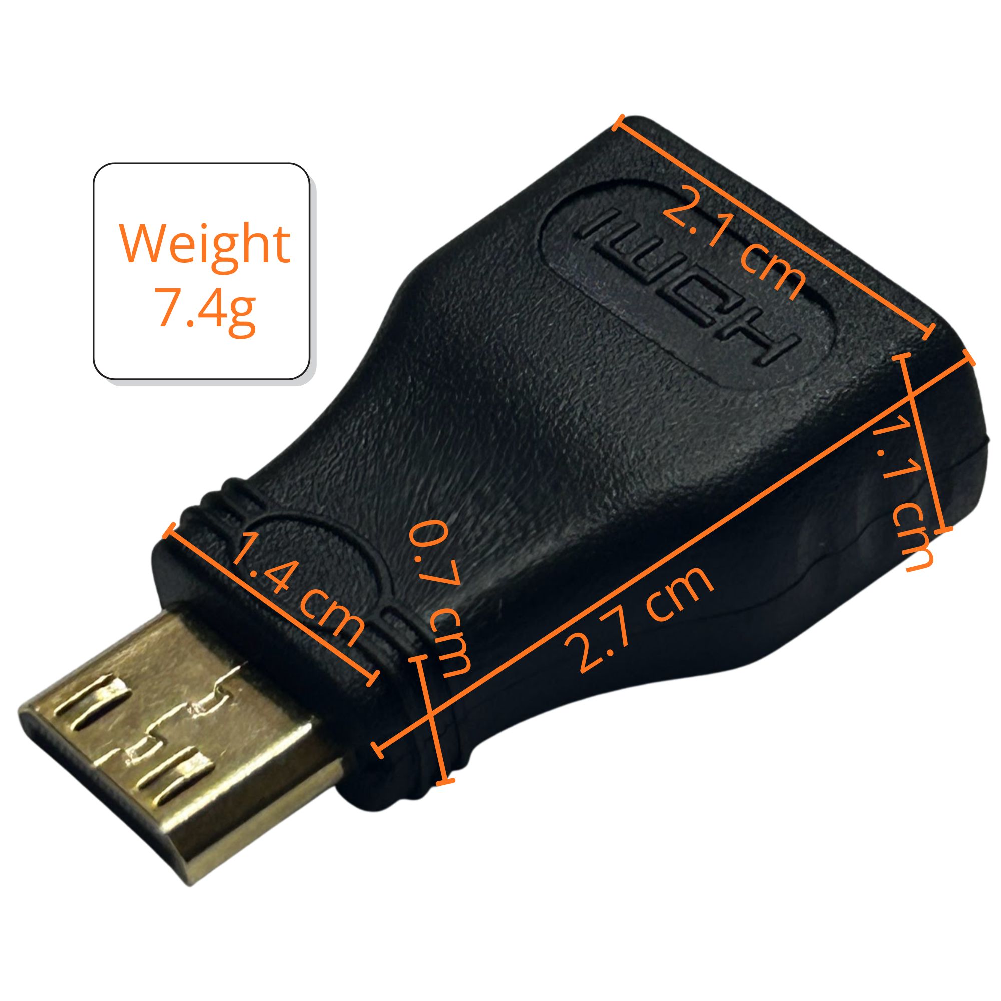 Mini HDMI Male to HDMI Female Adapter